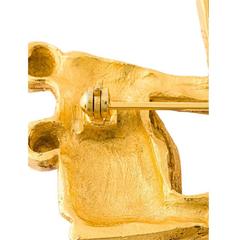 Christian Lacroix huge cross brooch / pendant, 1980s