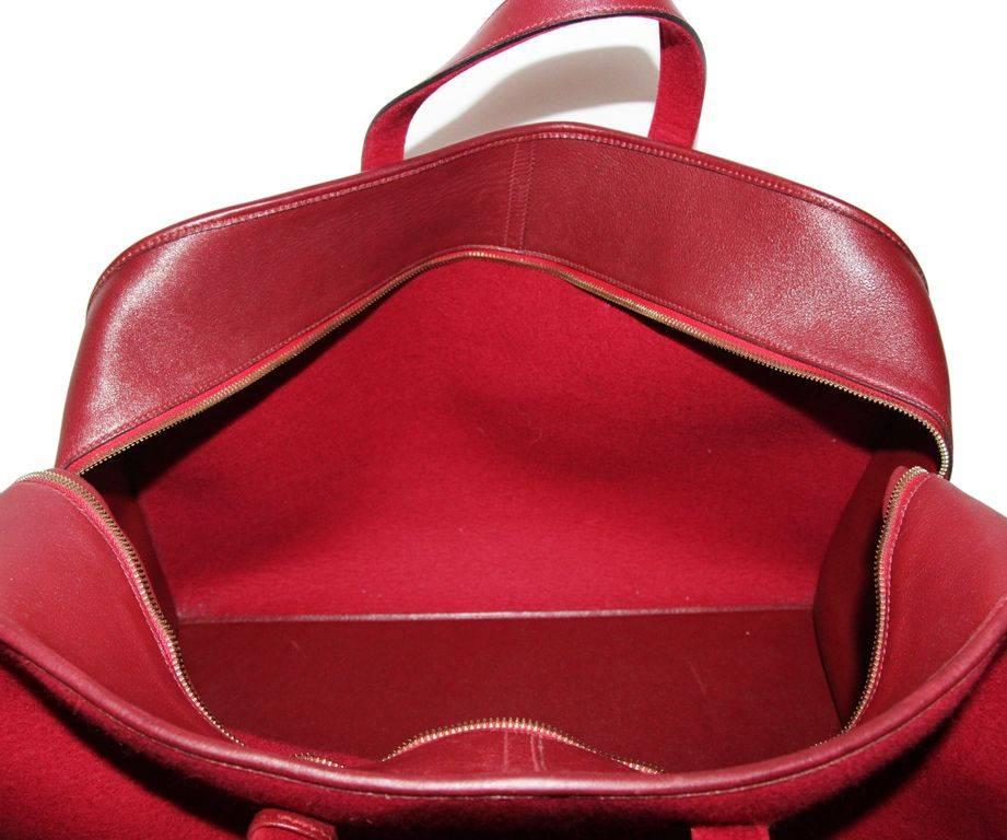 Just fabulous color for this Hermes feu2dou travel bag 1996 2