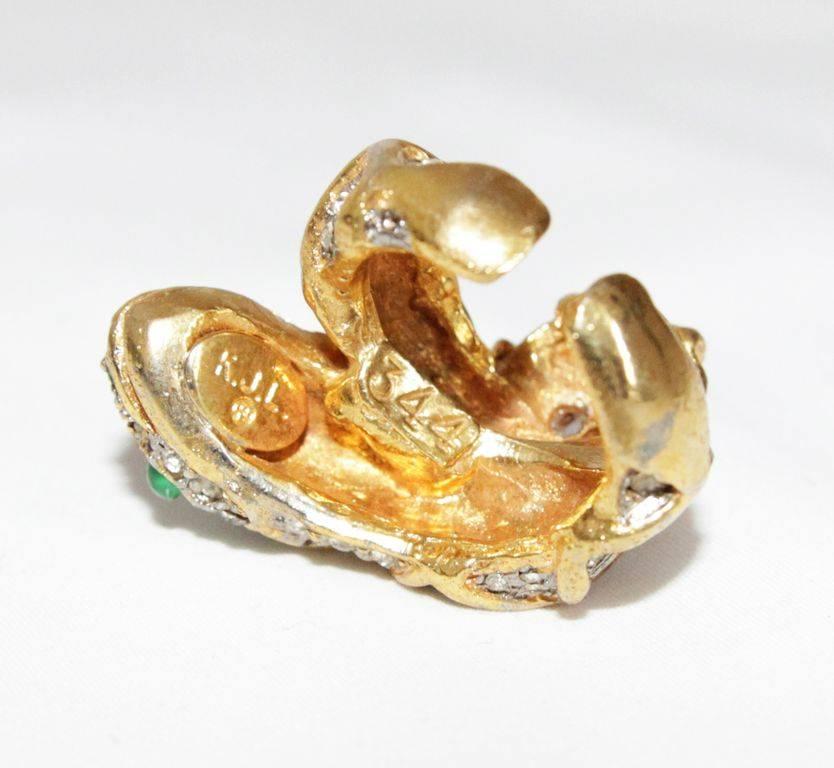 Women's Rare & gorgeous KJL snake ring 60s For Sale