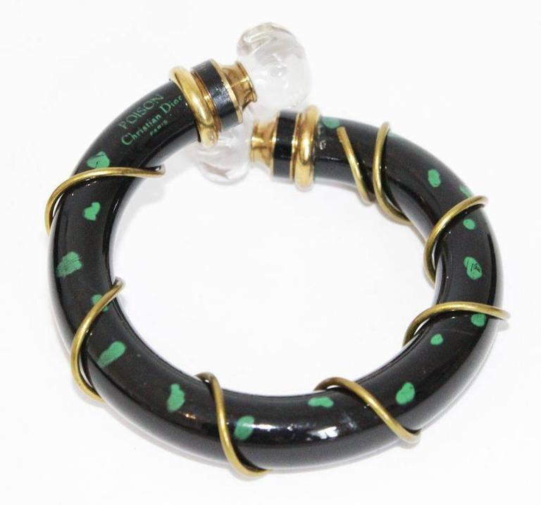 Stunning and collectable Christian Dior Poison bracelet of 1985 at 1stDibs