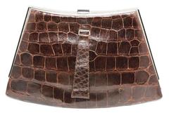 Fabulous art deco crocodile clutch