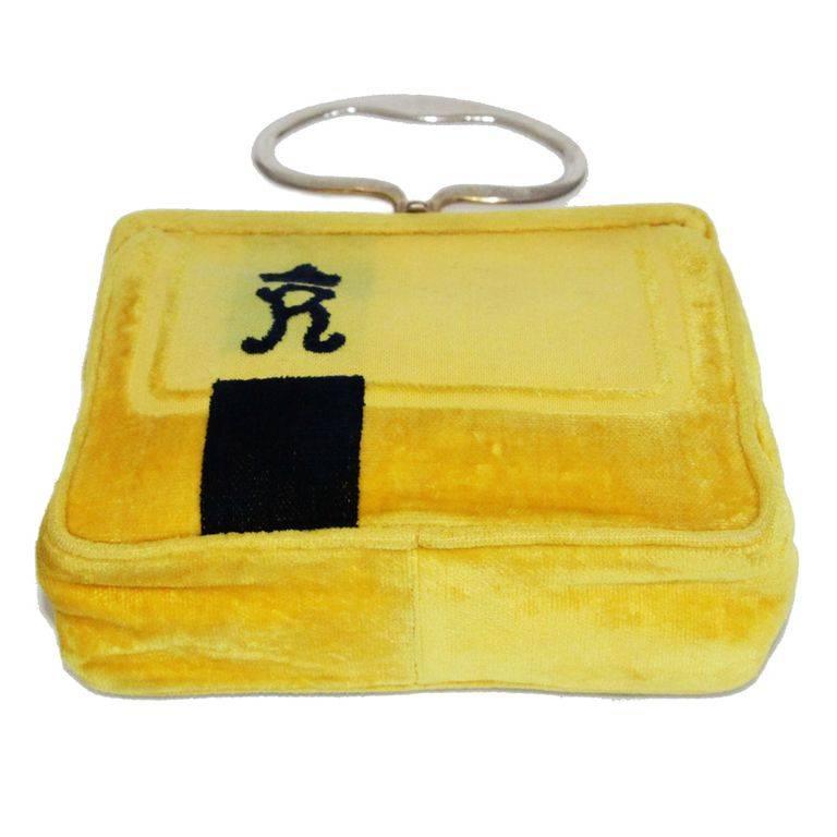 Yellow Very unique & collectable Roberta Di Camerino yellow little bag 60s