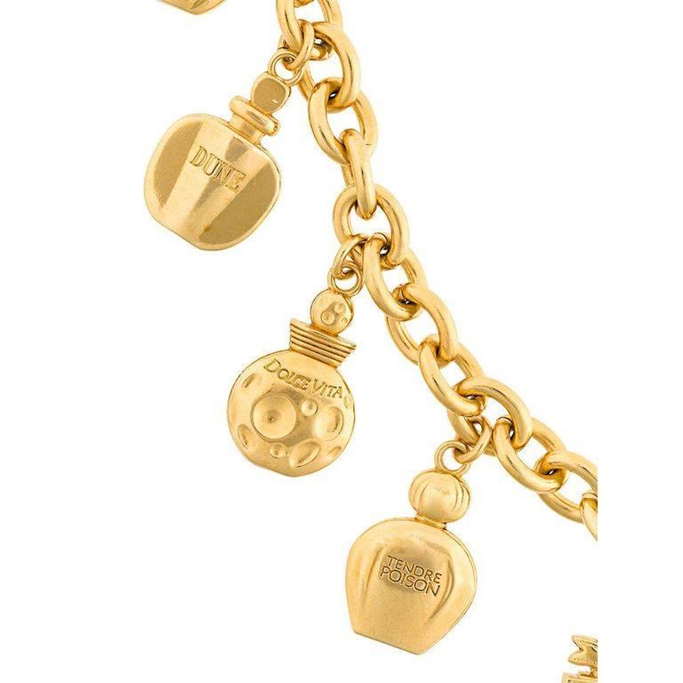 Christian Dior charms perfume bracelet 90s at 1stDibs | christian dior charm  bracelet, dior charm bracelet, charms dior