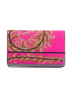 Gorgeous Emilio Pucci Silk Foliage clutch, 1970s