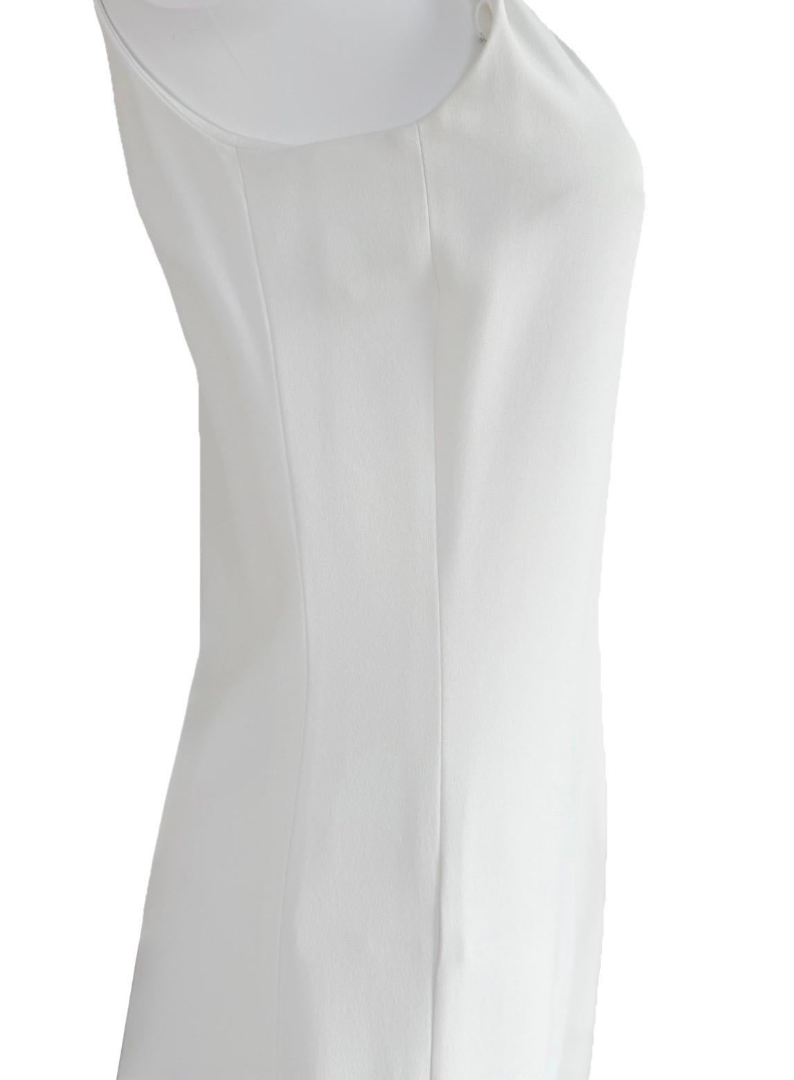Donna Phoebe Philo per Celine - Tuta in crêpe color crema - Collezione Iconic Primavera 2011 in vendita