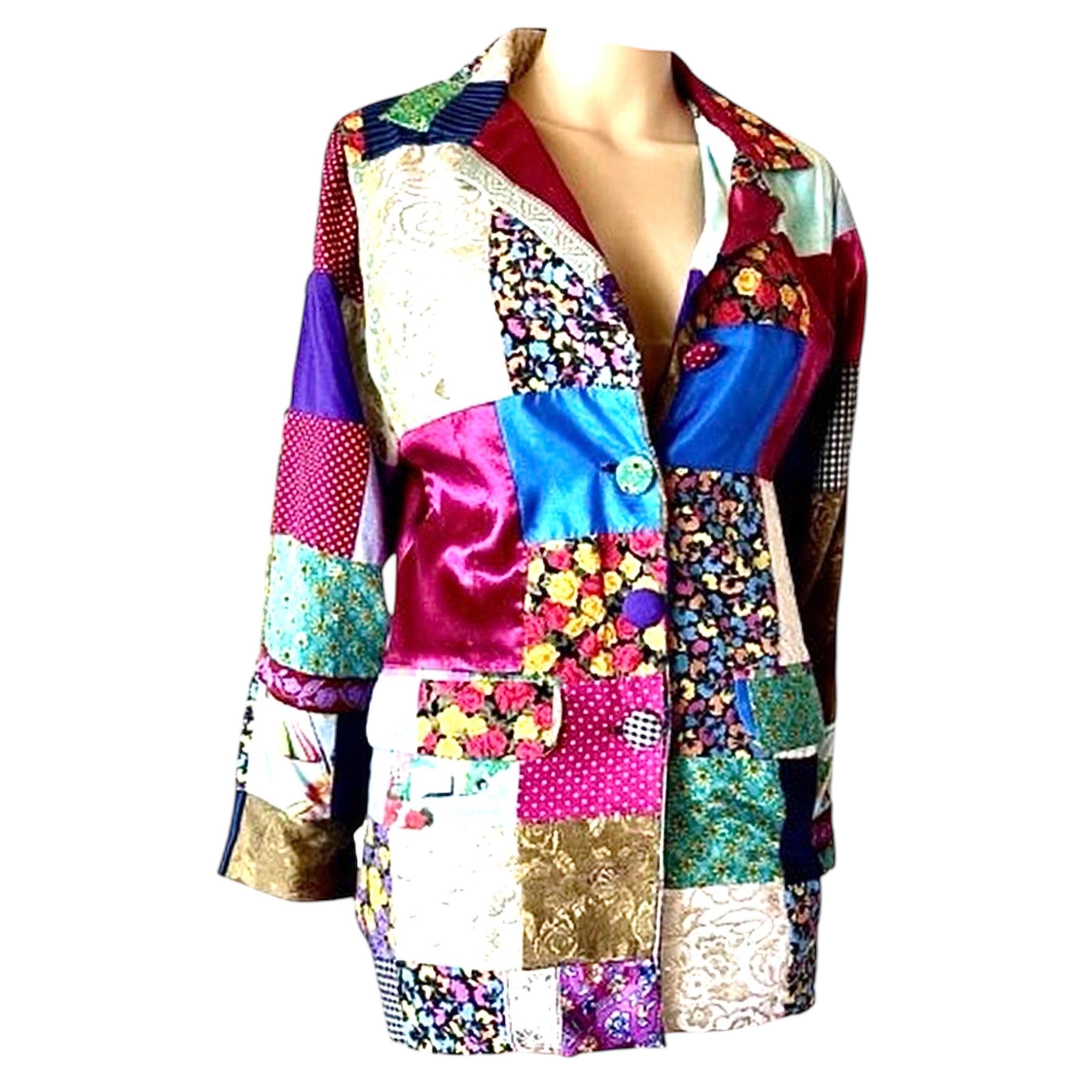 DOLCE & GABBANA F/S  1993 Runway Floral Patchwork Jacket - gesehen bei The Nanny