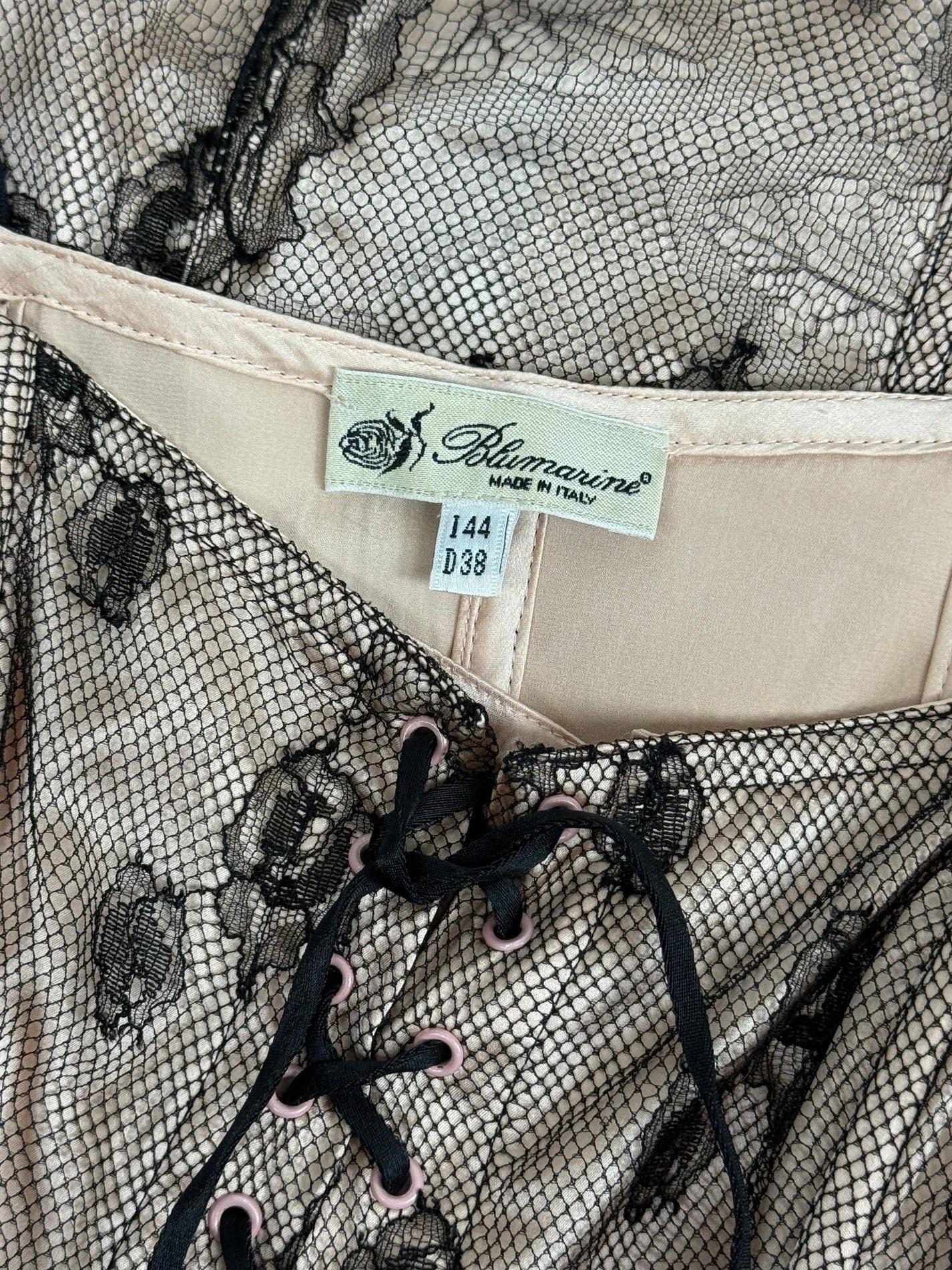 Mini abito a corsetto in pizzo Blumarine, SS 2004 in vendita 5