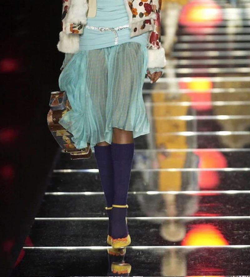 Donna Christian Dior for Christian Dior, John Galliano Velvet Pom Pom Heels, AI 2002 in vendita