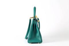 Kelly Malachite 28 CM Togo Leather with Gold HDW