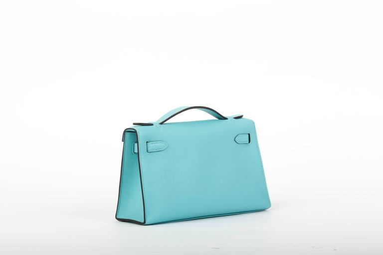 Hermès Kelly Pochette Mini Soufre Bag Swift Leather