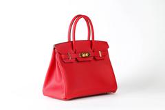 Hermes  Birkin 30 cm Rouge Casaque Epsom Leather Gold HDW