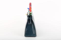 Kelly Blue Roy 32 cm Niloticus Shiny Crocodile with GoldHDW