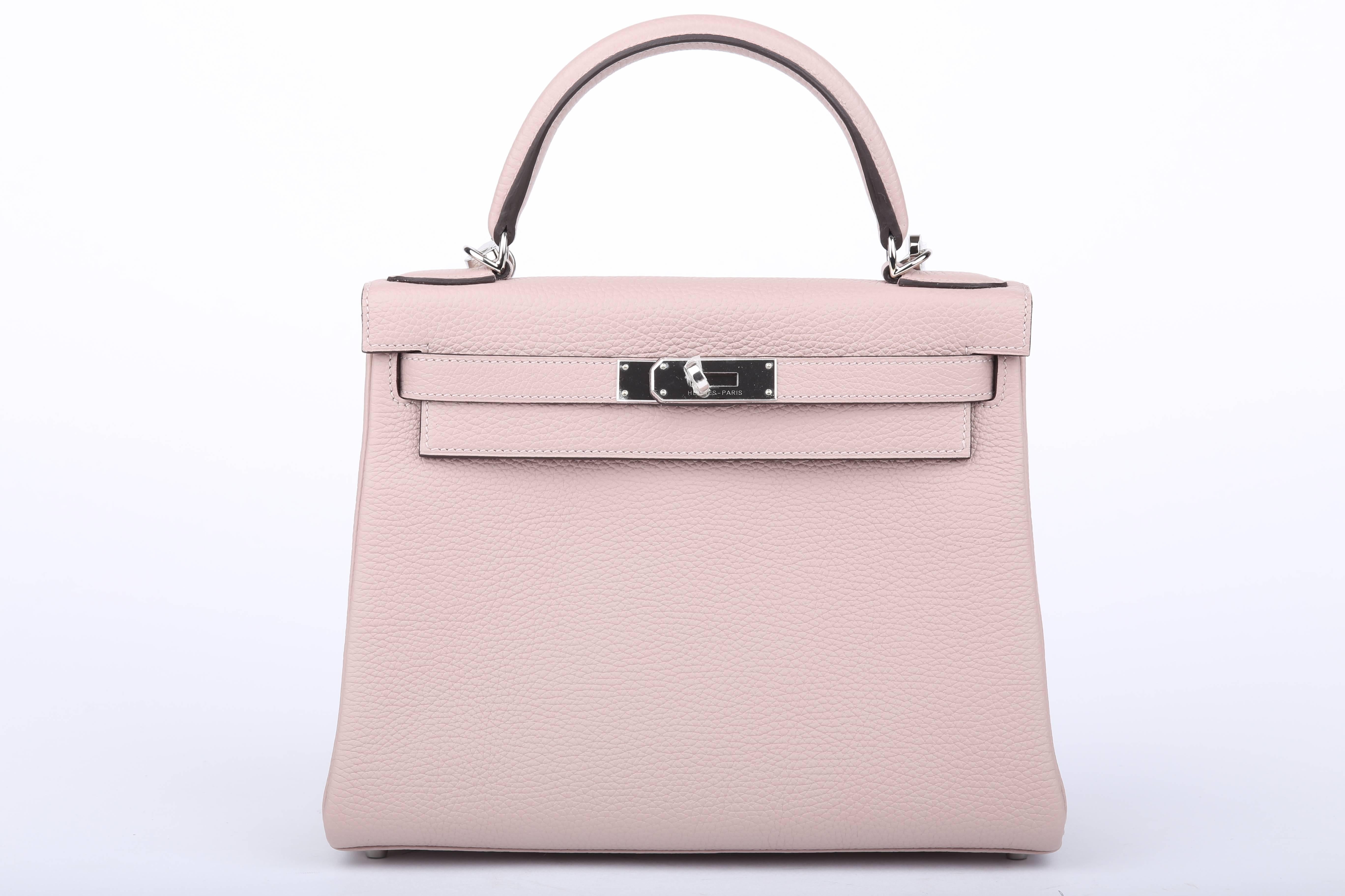 Hermes Kelly Glycine 28 cm Togo Leather with Silver HDW  For Sale 1