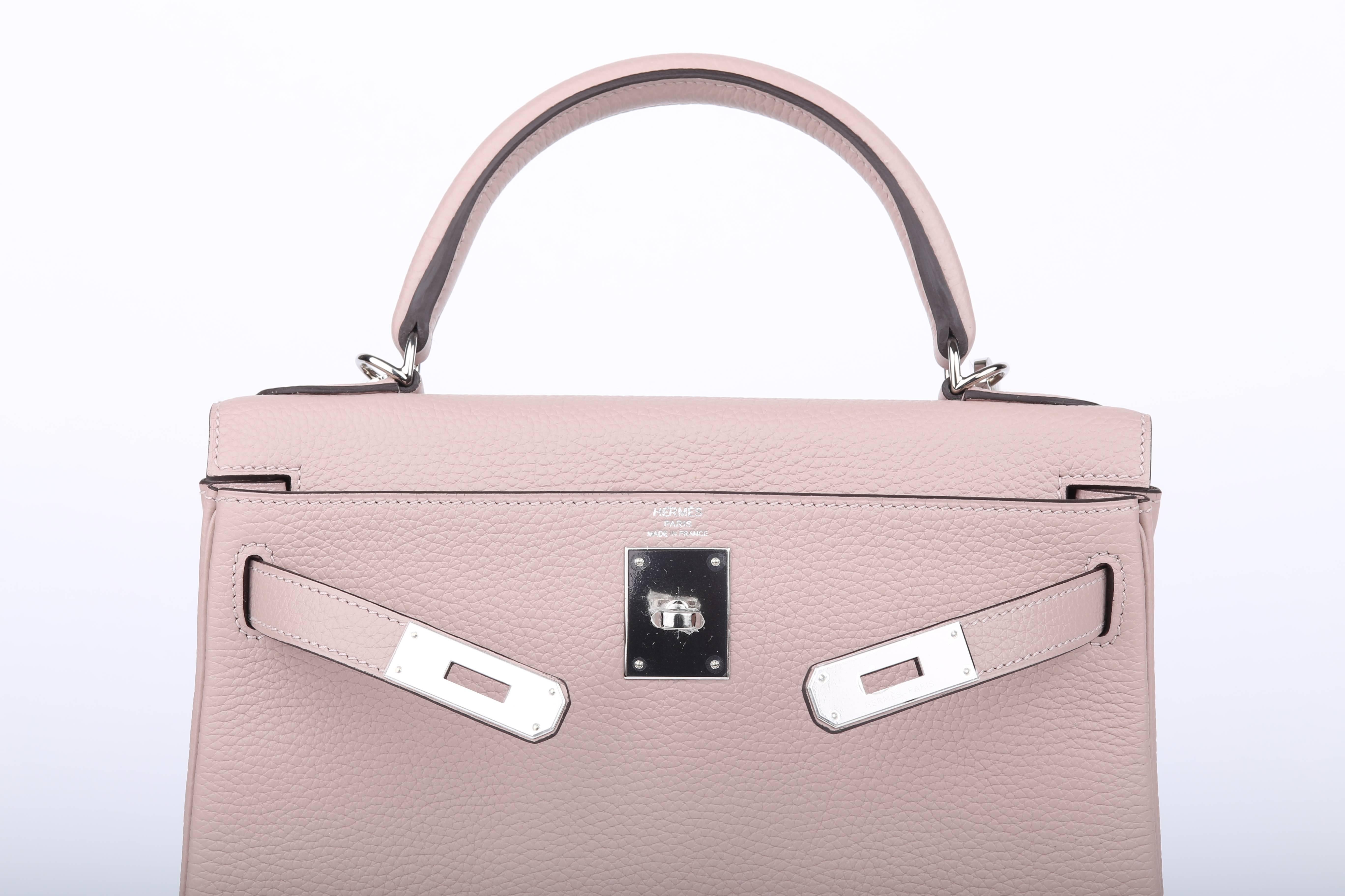 Hermes Kelly Glycine 28 cm Togo Leather with Silver HDW  For Sale 2