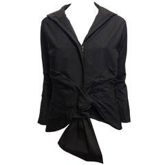 Jean Paul Gaultier Black Tie Front Jacket