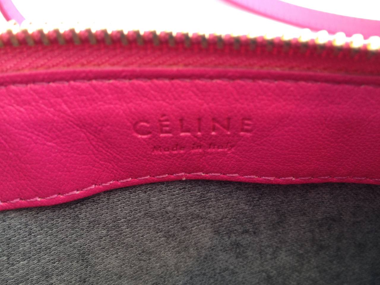 pink celine clutch  