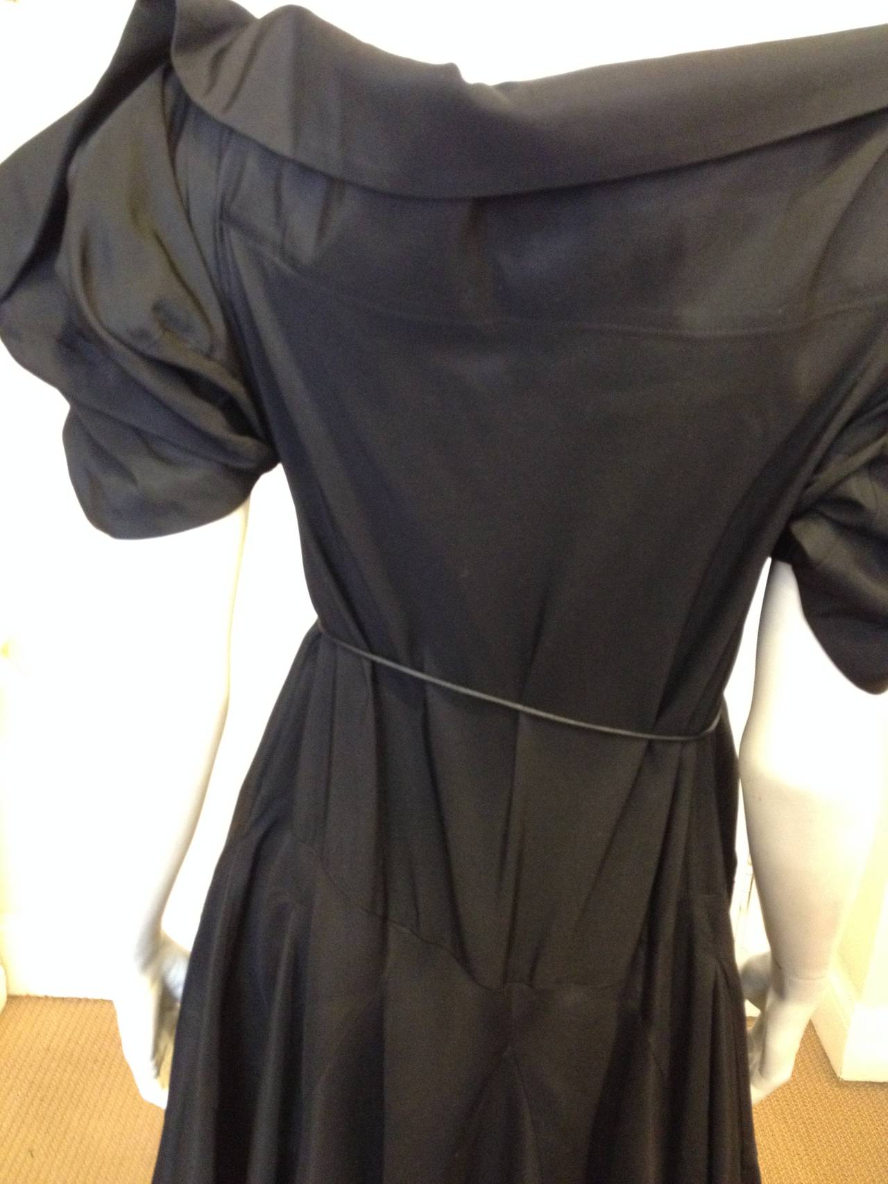 Yohji Yamamoto Black Winged Gown 2