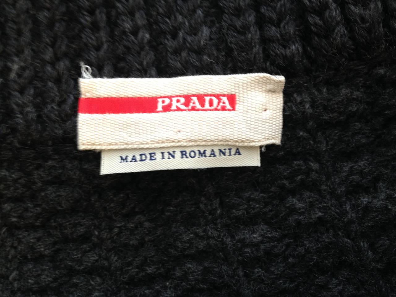 prada shawl collar cardigan
