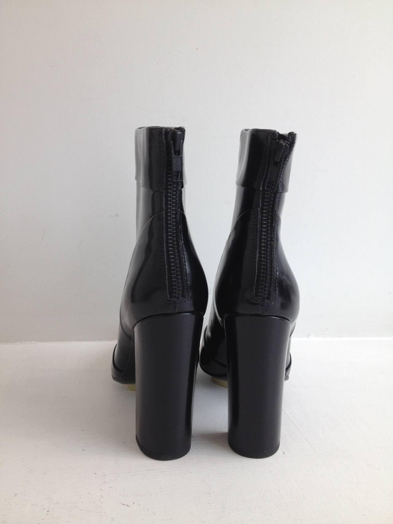 3.1 Phillip Lim Black Leather Ankle Boots In New Condition In San Francisco, CA