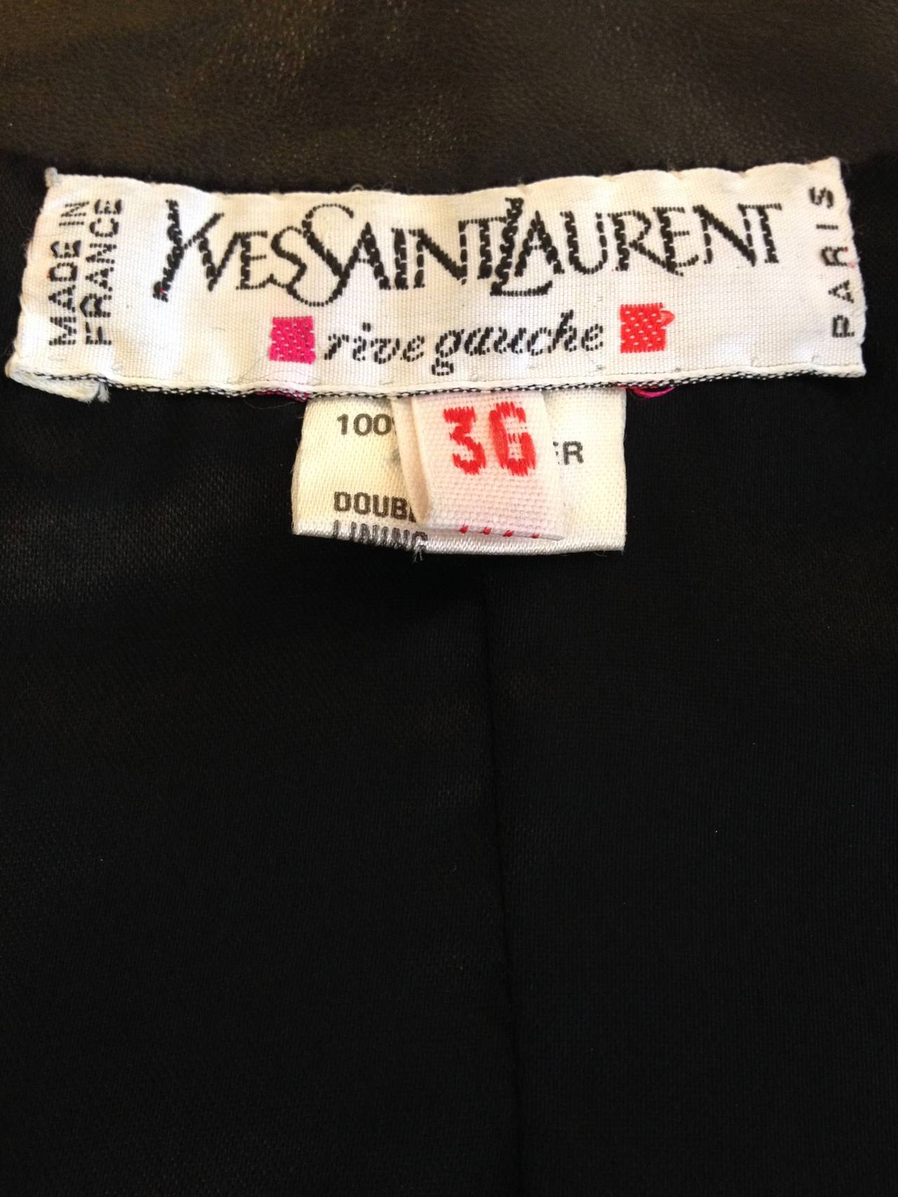 Yves Saint Laurent Jacket with Gold Studs 1