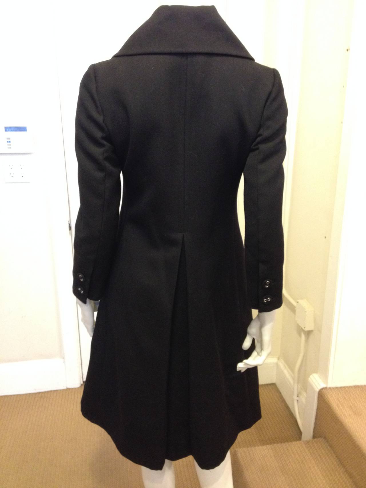 Women's Marni Black Coat with Oversized Collar