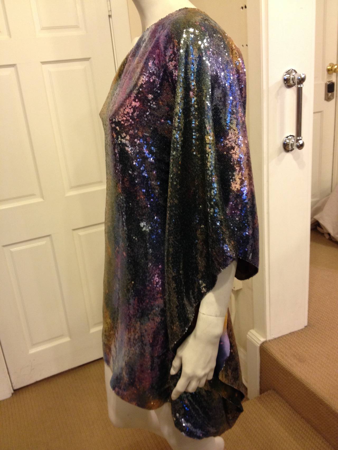 Women's Kaufmanfranco Purple Multicolored Sequin Dress