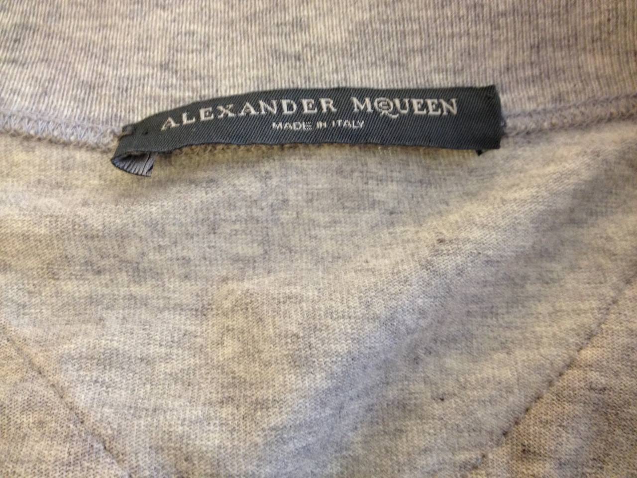 Women's Alexander McQueen Grey and Peach Knit Dress