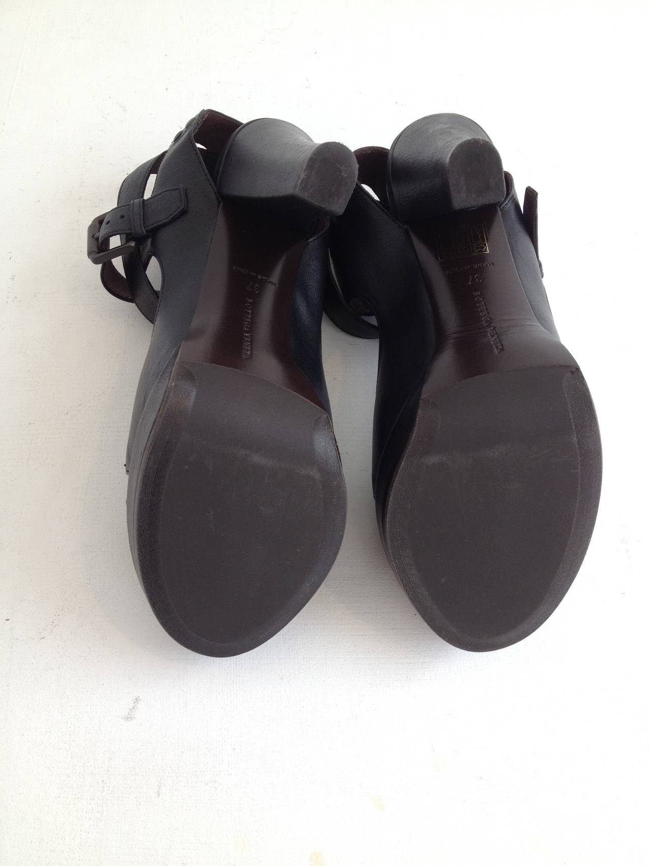 Women's Bottega Veneta Black Platform Sandals