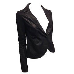 Proenza Schouler Black Leather Blazer