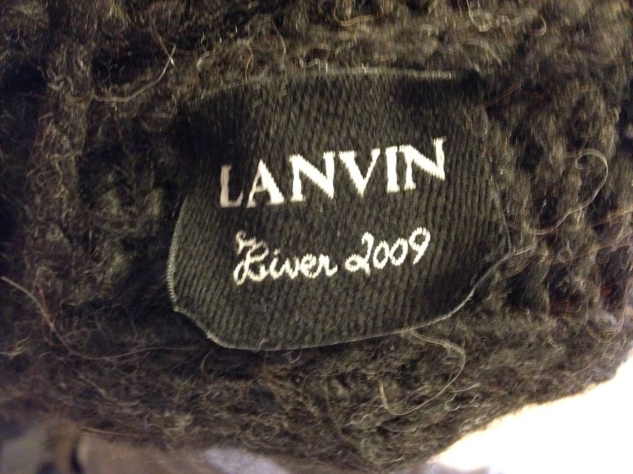 Lanvin Charcoal Grey Ribbed Knit Shrug 1