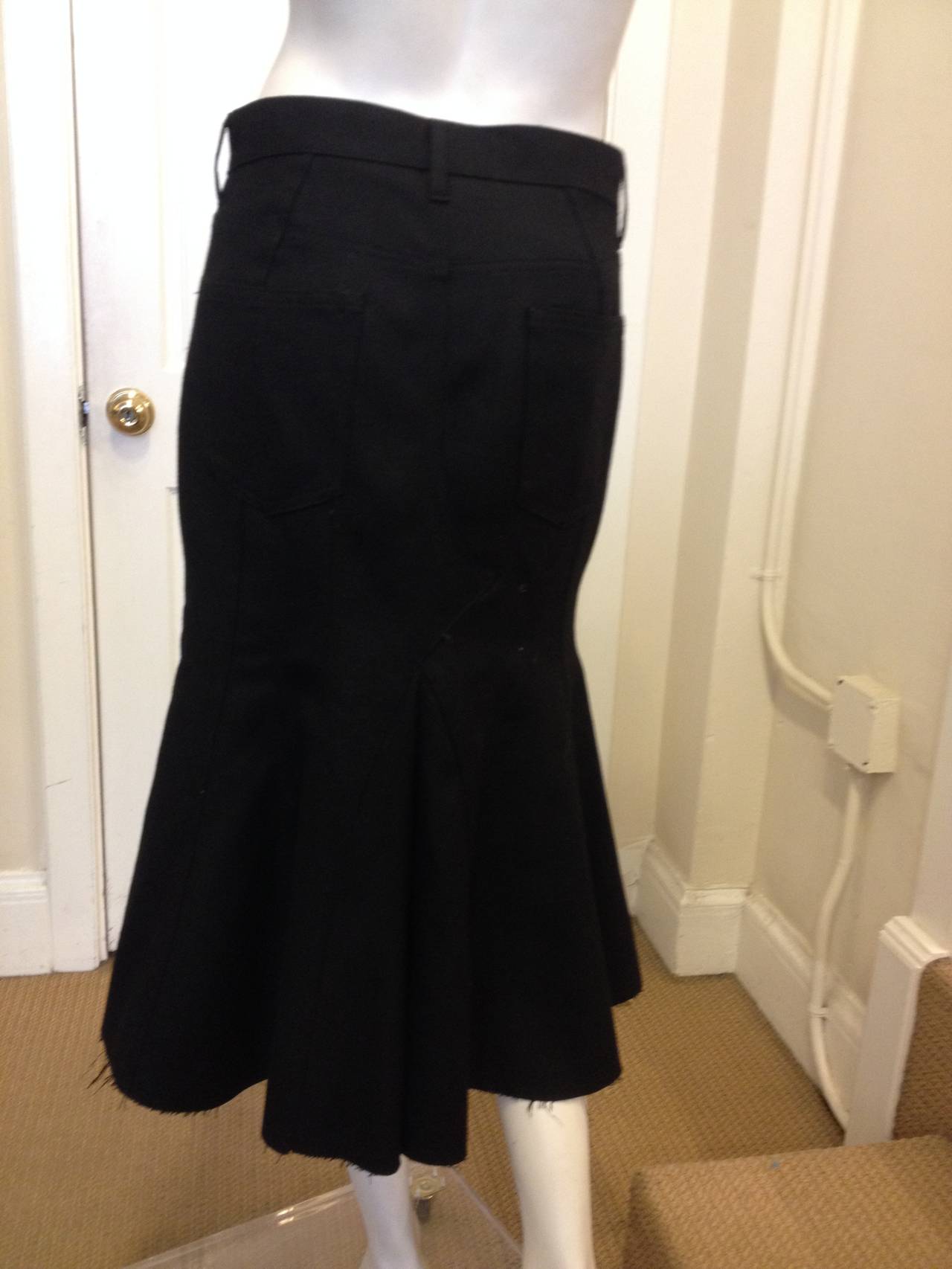 Women's Junya Watanabe Black Flared Skirt