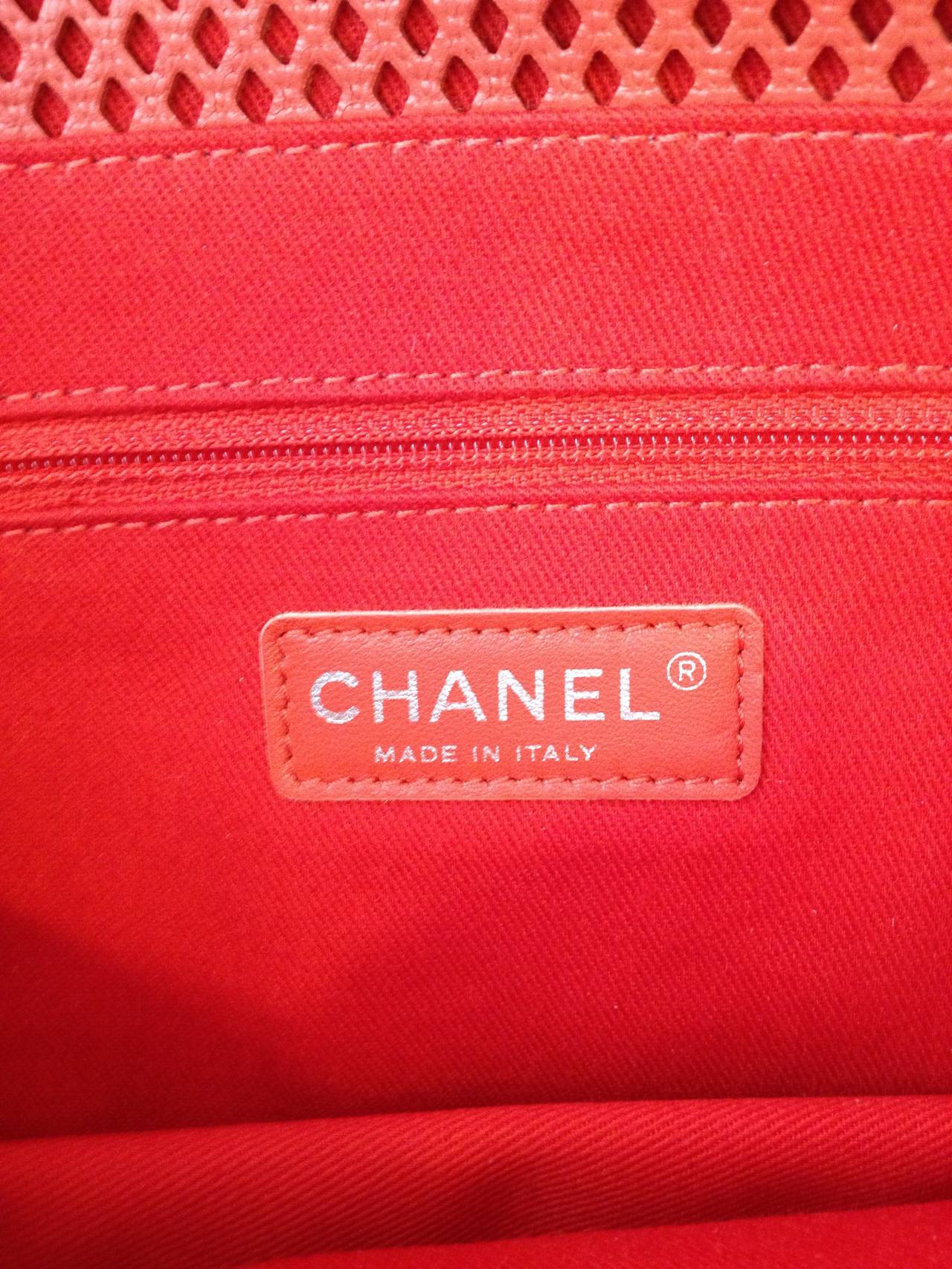 Women's Chanel Coral Red Up In The Air Flap Bag