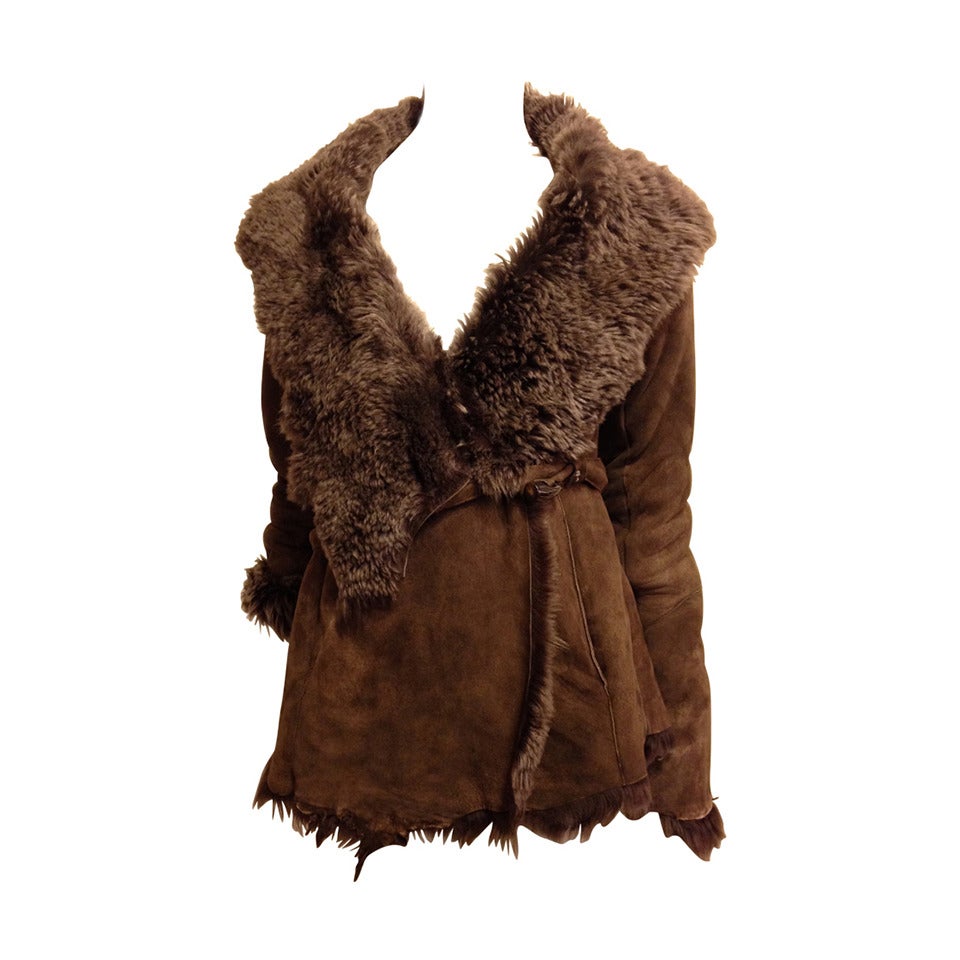 Henry Beguelin Brown Shearling Jacket