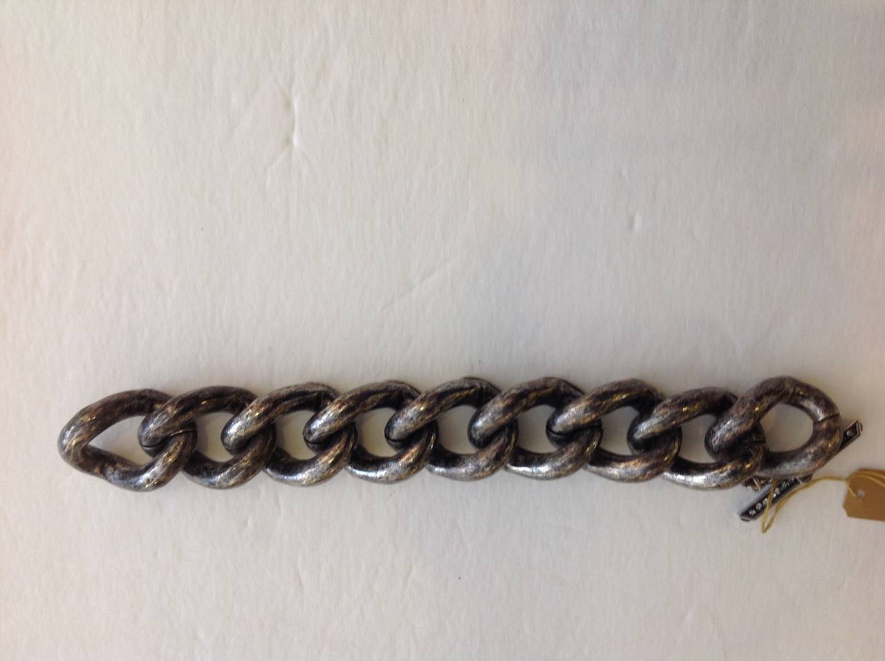 Lanvin Pewter-Toned Curb Chain Bracelet 1