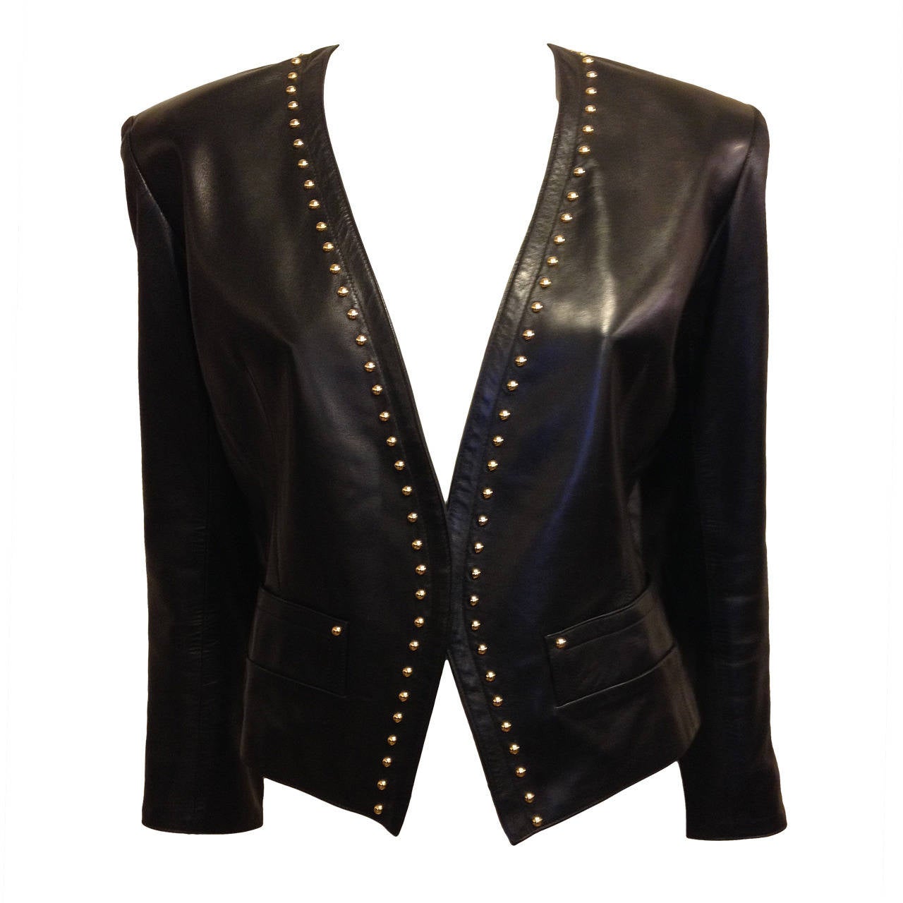 Yves Saint Laurent Jacket with Gold Studs
