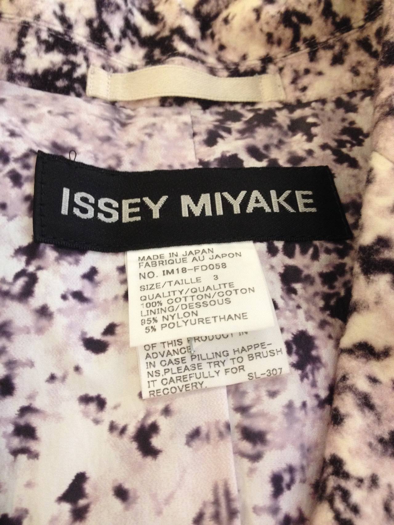 Issey Miyake Mauve and Black Speckled Blazer 2