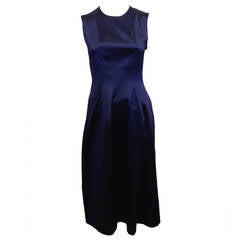 Maison Rabih Kayrouz Midnight Blue Silk Dress