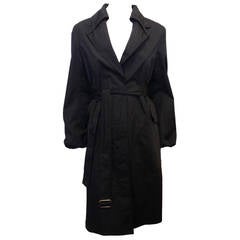 Yves Saint Laurent Black Trench Coat