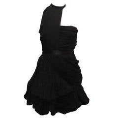 Christian Lacroix Black Cocktail Dress