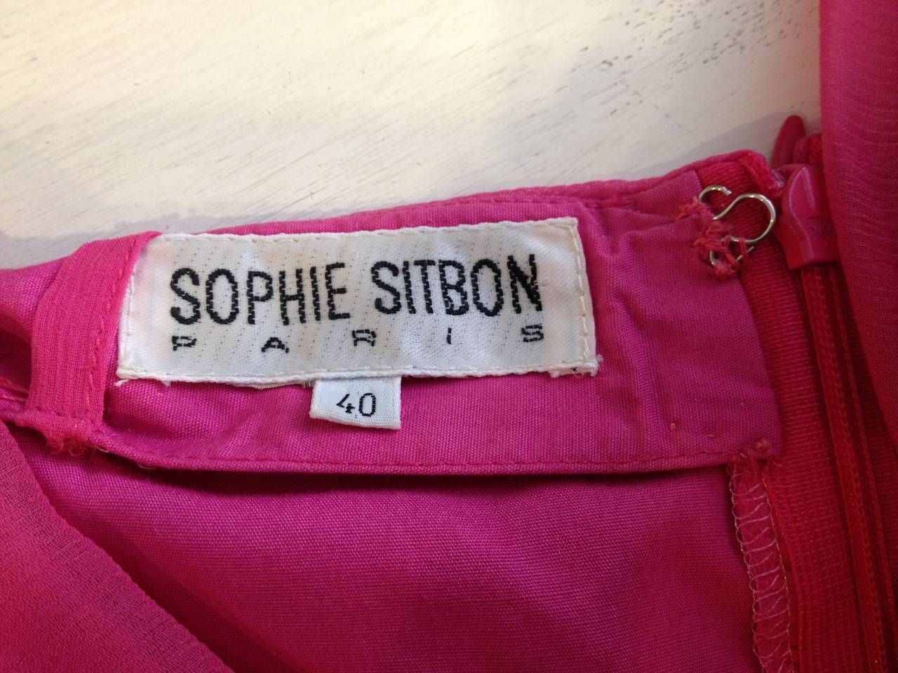 Sophie Sitbon Pink Chiffon Dress 1