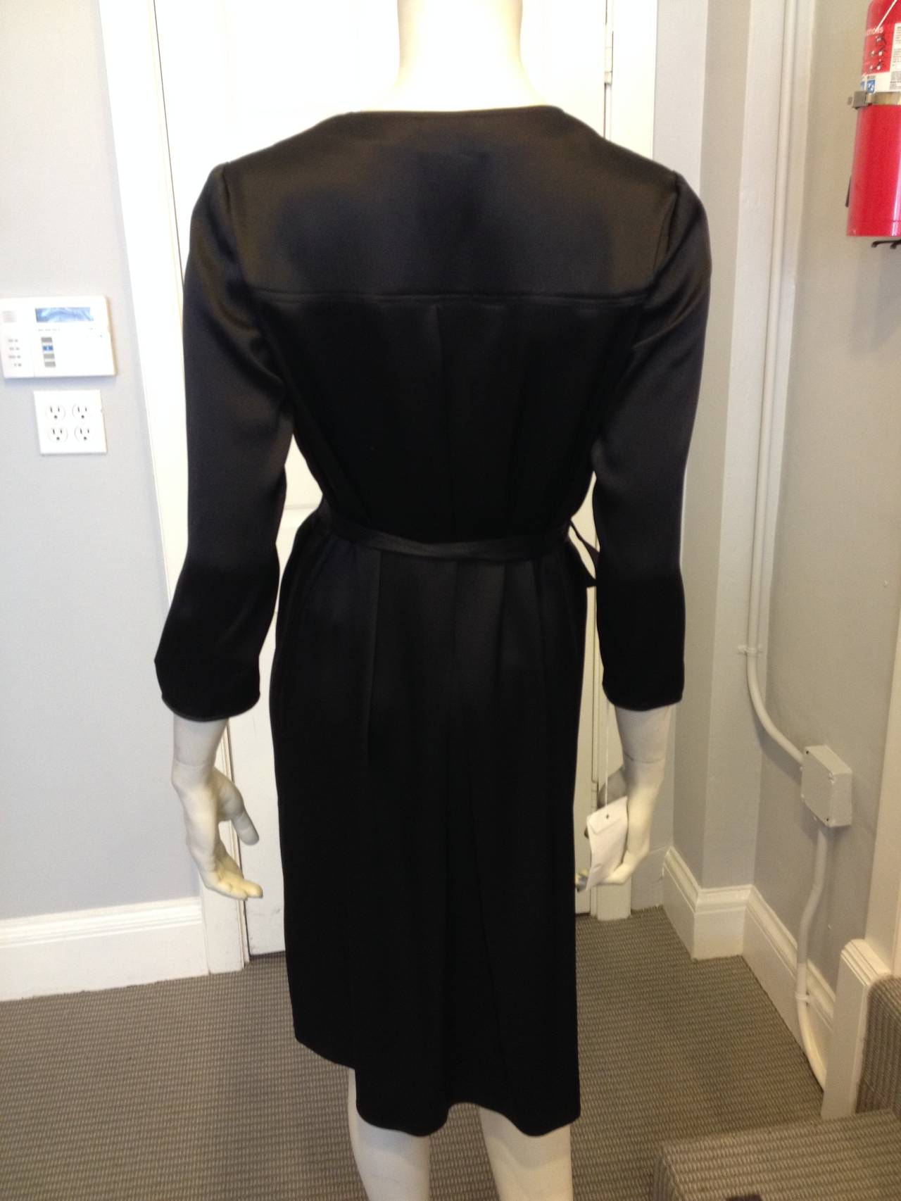 Women's Chado Black Silk Button Down Dress