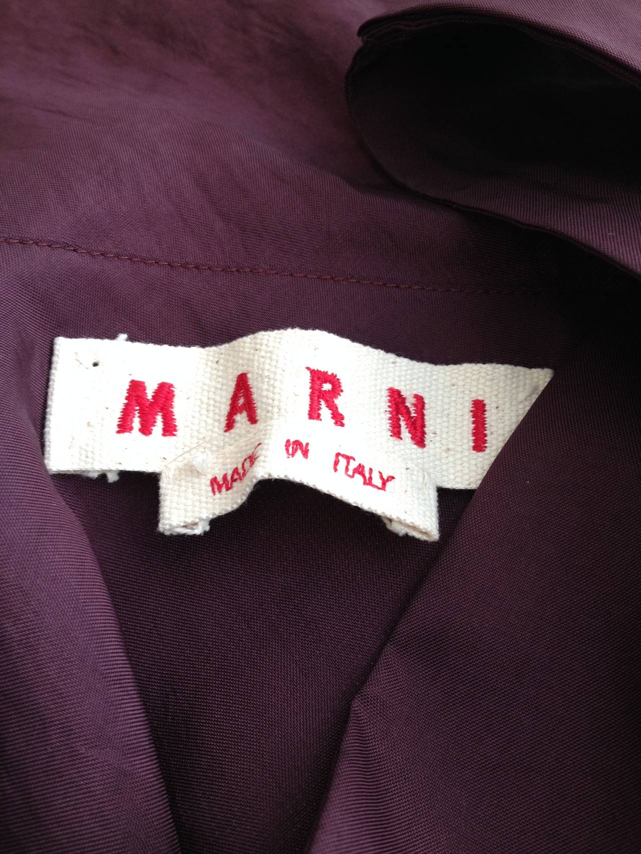 Marni Black and Wine-Colored Long Dress 2