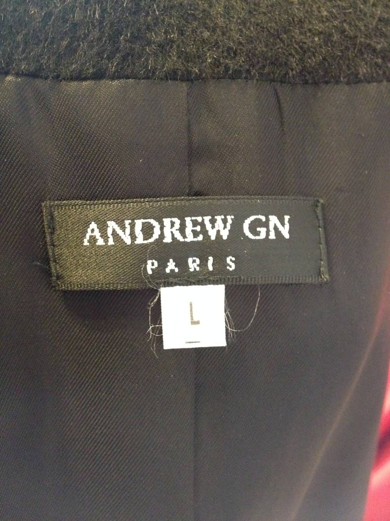 Andrew Gn Black Camel Coat 3