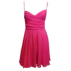 Sophie Sitbon Pink Chiffon Dress