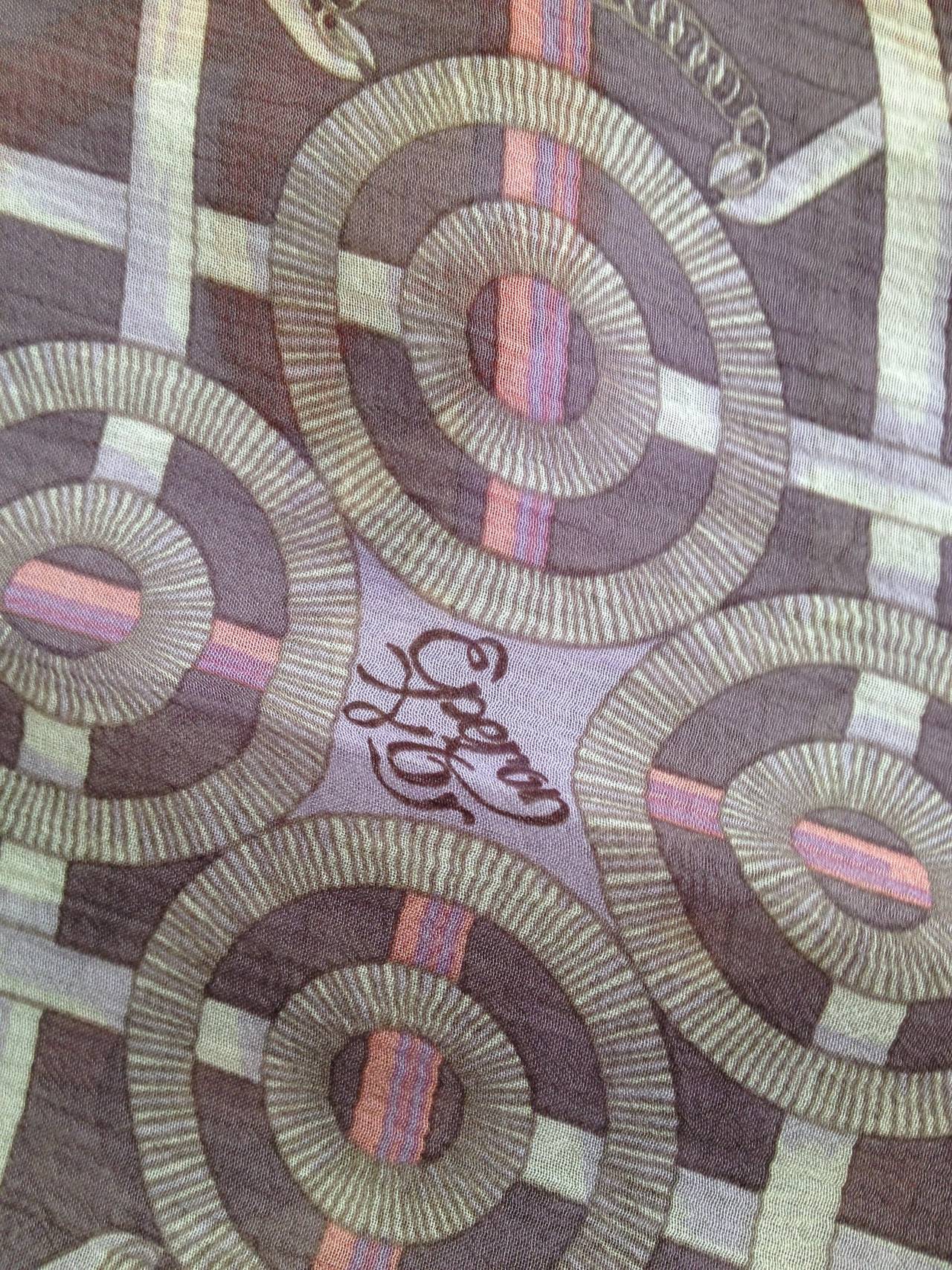 Hermes Lavender Eperon d'Or Chiffon Scarf In Excellent Condition In San Francisco, CA