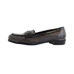 Miu Miu Black Patent Studded Loafers