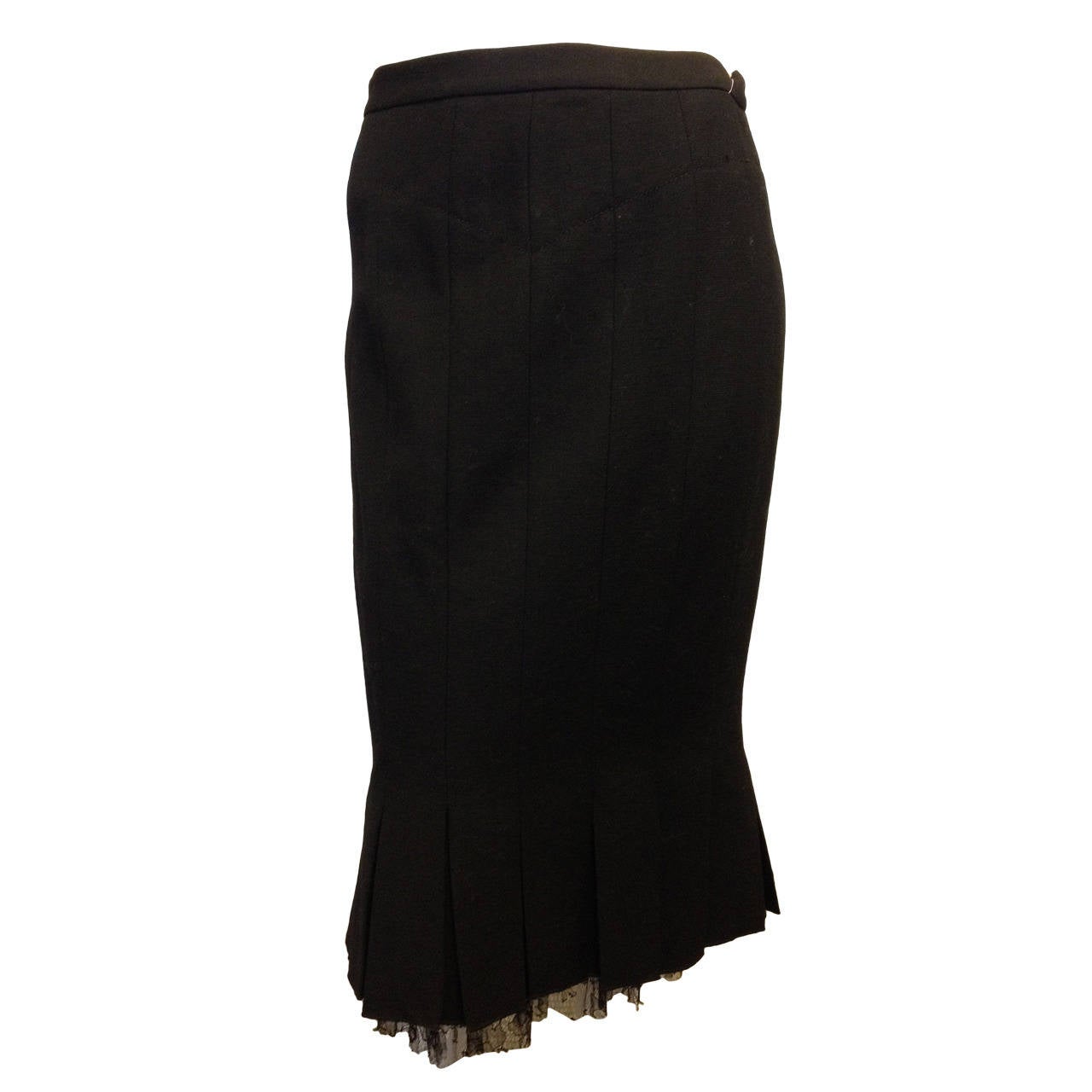 Marc Jacobs Black Skirt With Tulle Detail