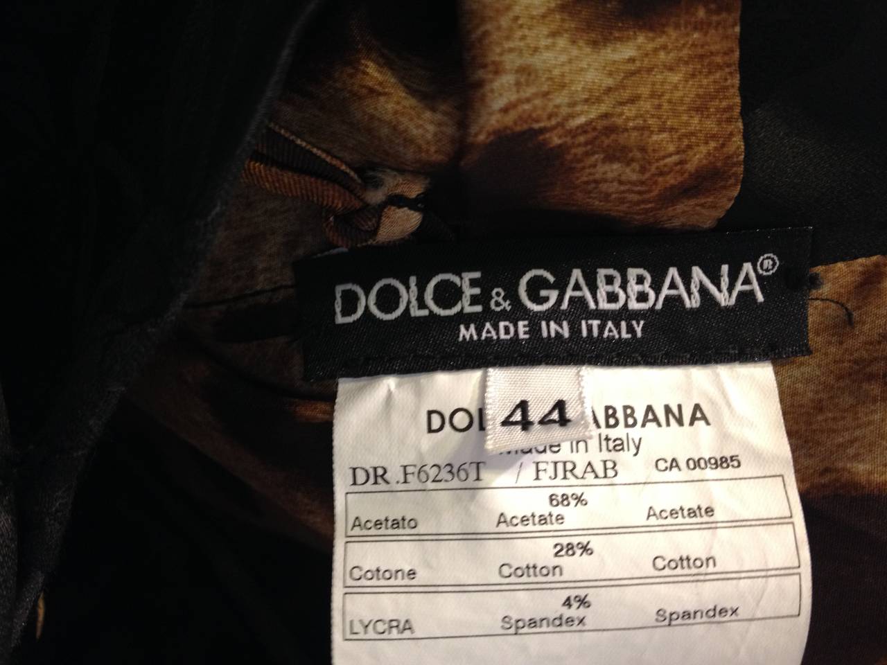 Dolce & Gabbana Black Cocktail Dress 3