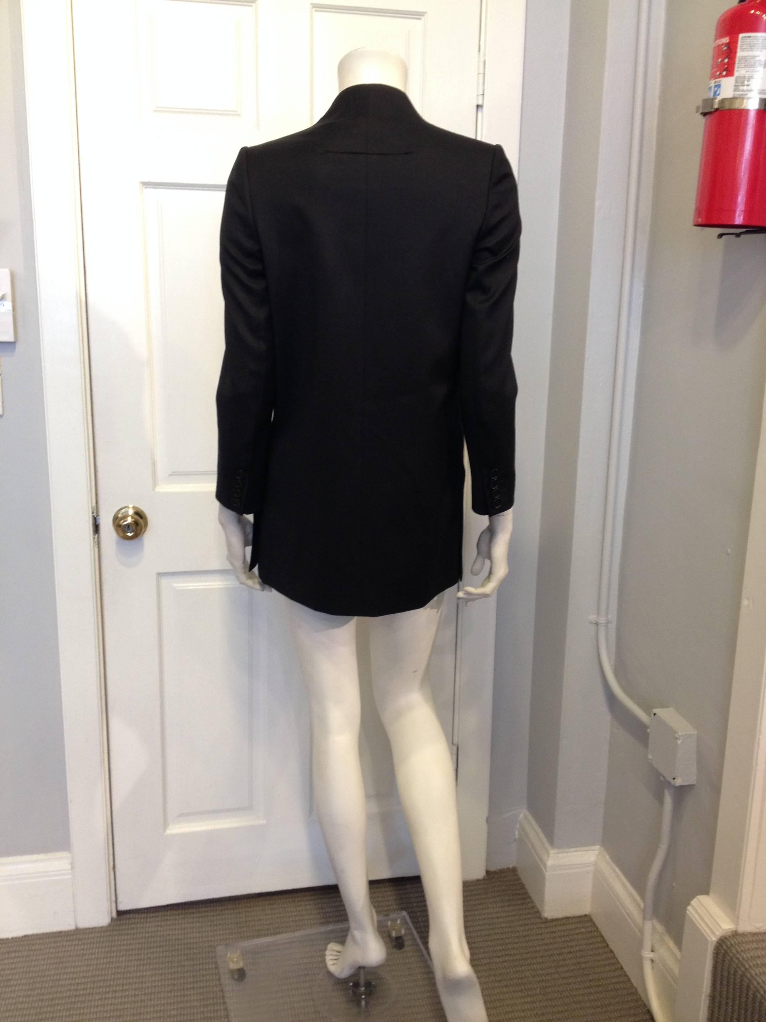 Givenchy Black Double Breasted Blazer In Excellent Condition In San Francisco, CA