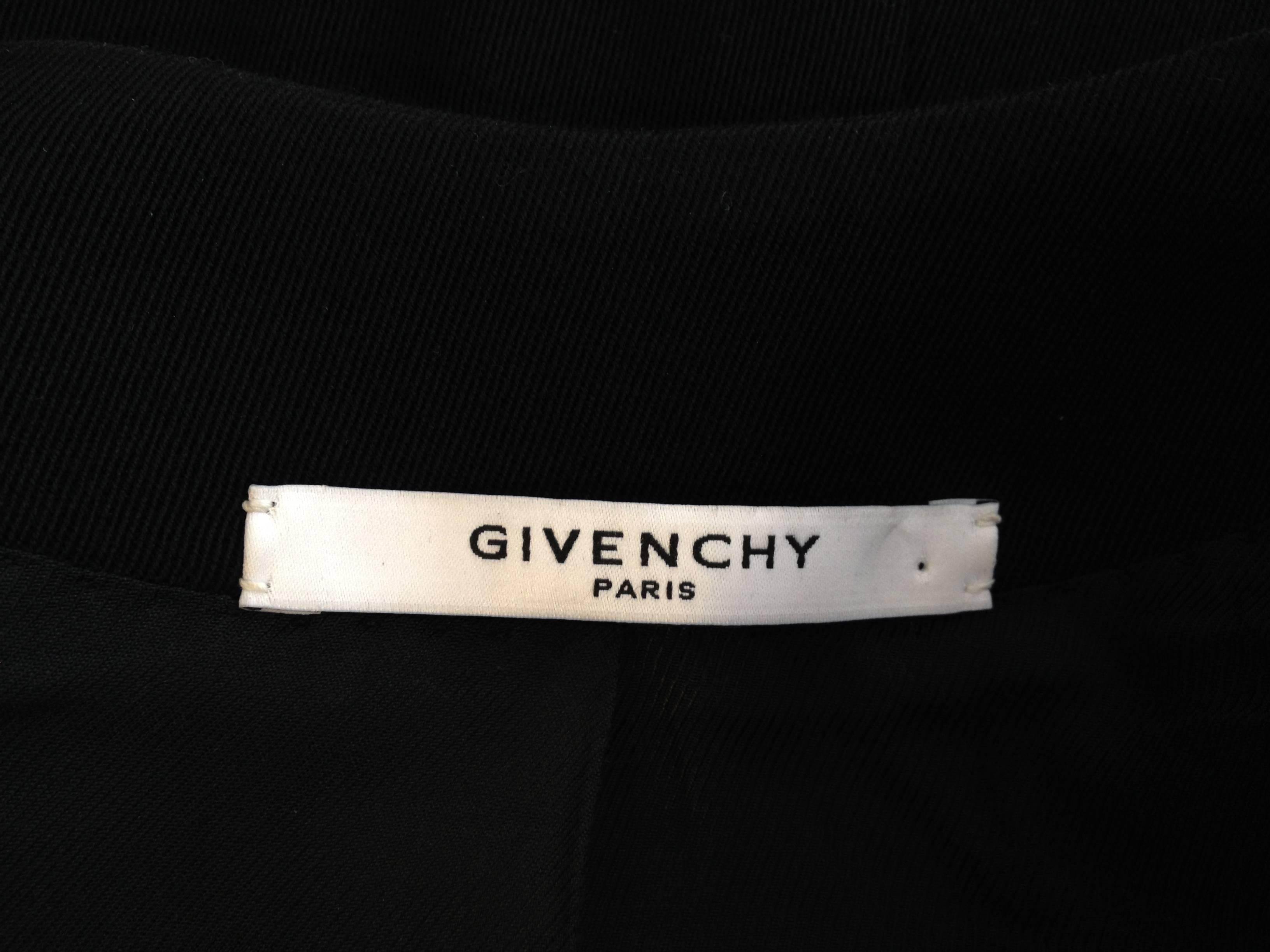Givenchy Black Double Breasted Dress Coat 6